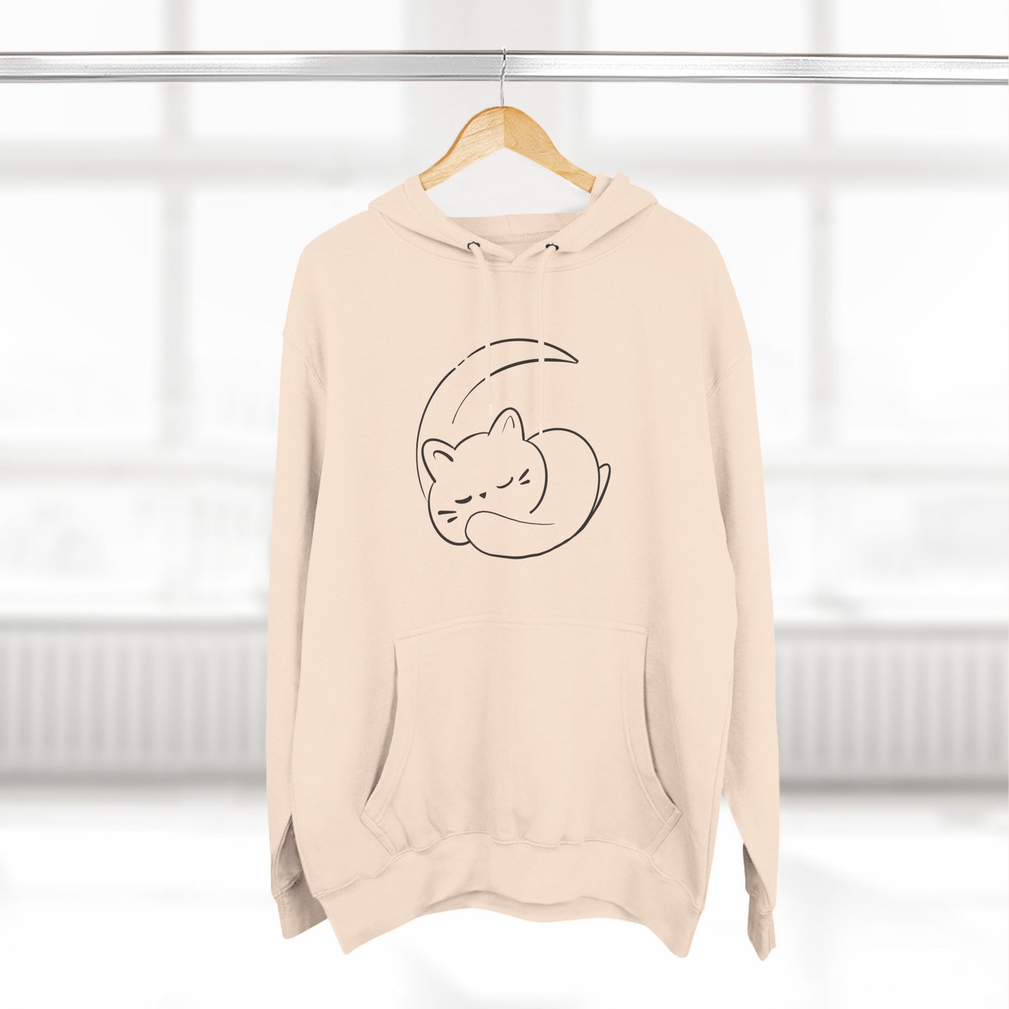 Crescent Moon Cat Hoodie