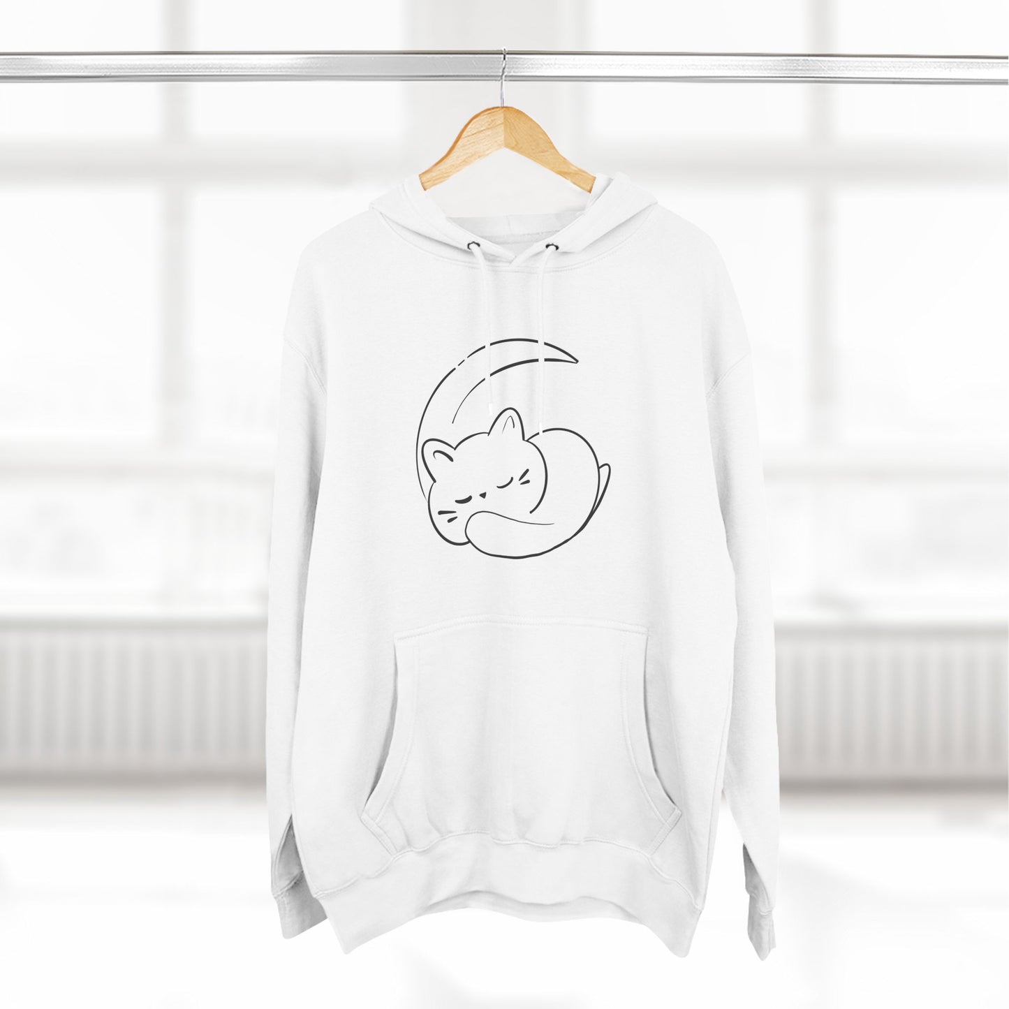 Crescent Moon Cat Hoodie